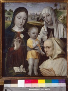 Madonna and Child, Saint Catherine of Siena and a Carthusian Monk