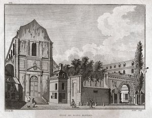 The Church of the Blancs Manteaux in the Marais District in Paris