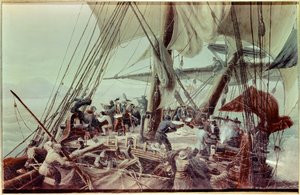 Discovery of Louisiana by Louis Antoine, Count of Bougainville by Ambroise Louis Garneray