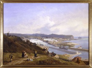 The Port of Boulogne by Louis Garneray, circa 1820 by Ambroise Louis Garneray