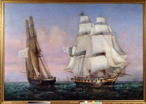Return from the Island of Elba by Ambroise Louis Garneray