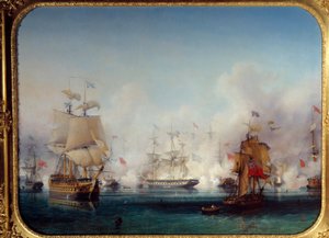 War of Independence of Greece: View of the Naval Battle of Navarino
