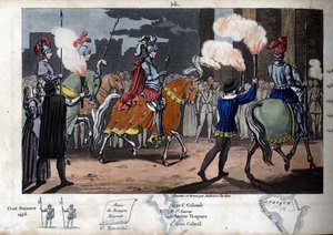 Charles VIII (1470-1498) entered Rome, winning on 31 December 1494. He was declared Emperor of the Orient, before going to Naples to assert his rights there - Designed and engraved by Ambroise Tardieu in 1825 by Ambroise Tardieu