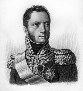 Louis Armand Augustin Caulaincourt - in Portraits des généraux français en suite les victoires et conquêtes des français. Engraved by Ambroise Tardieu in 1818. Stella Collection