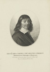 Portrait of the Philosopher René Descartes, 1596-1650, ca 1820