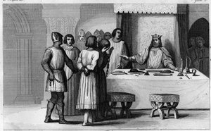 Robert II, the Pious Releases Conspirators - Engraving by Ambroise Tardieu