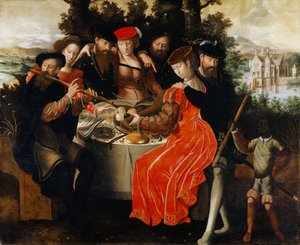 Music Making Company Outdoors, c.1540-50