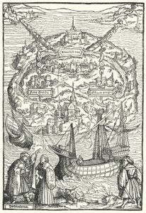 The island of Utopia by Ambrosius Holbein
