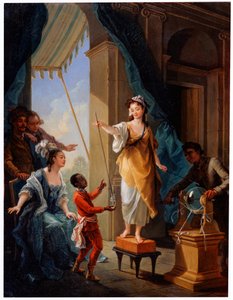 Electrical Experiment, 1777 by Charles Amedee Philippe van Loo
