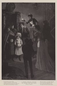 A Modern Christmas Welcome, the Electric Light that failed by Amedee Forestier
