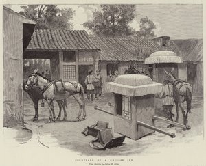 Courtyard of a Chinese Inn