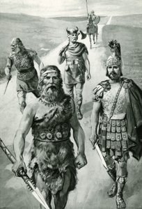 Roads of England: Ancient British Chief, Roman Soldier, Saxon, Dane, and Norman