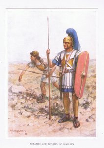 Rorarius and Triarius at Camillus (illustration from The Roman Soldier)