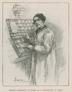 Sir Sydney Waterlow at Work as a Compositor in Paris