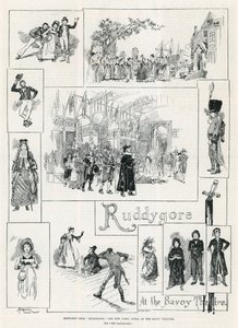 Sketches from Ruddygore the new comic opera at the Savoy Theatre by Amedee Forestier
