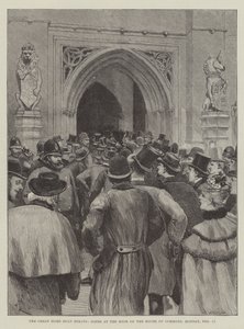 The Great Home Rule Debate, Scene at the Door of the House of Commons, Monday, 13 February by Amedee Forestier