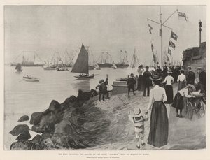 The King at Cowes, the Arrival of the Yacht Osborne with His Majesty on Board