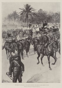 The Queen in the Riviera, Her Majesty reviewing the Troops of the Garrison of Nice by Amedee Forestier