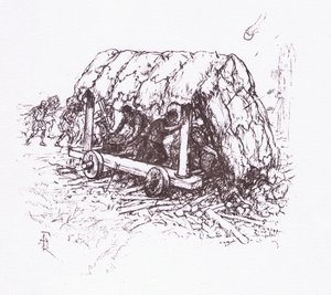 The Tortoise, a Field Machine (illustration from The Roman Soldier)