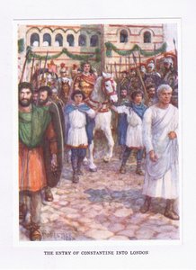 The Entry of Constantine in London (illustration from The Roman Soldier)