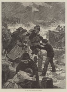 To the Rescue, manning the Life-Boat by Amedee Forestier