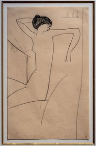 Anna Akhmatova, Seated Nude, Head Leaning on Left Shoulder by Amedeo Modigliani