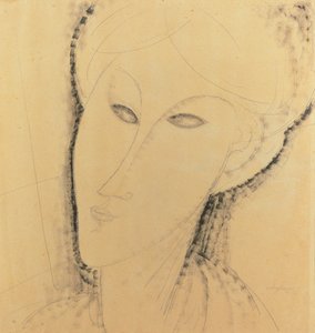 Head of a Woman by Amedeo Modigliani