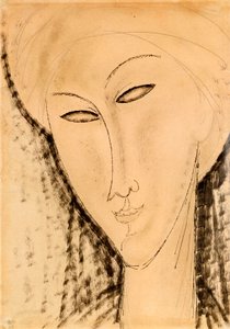 Head of a Woman by Amedeo Modigliani
