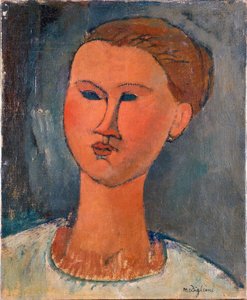 Head of a Young Woman by Amedeo Modigliani