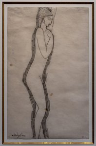Hermaphrodite in Profile by Amedeo Modigliani