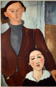 Jacques Lipchitz and His Wife by Amedeo Modigliani
