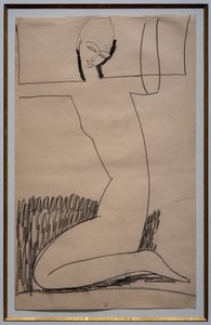 Kneeling Caryatid by Amedeo Modigliani