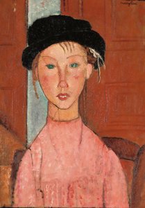 Young Girl in a Beret by Amedeo Modigliani