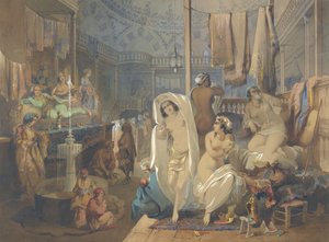 In the Hammam, 1854