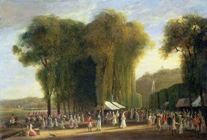 Jour de Fete at St.Cloud: British troops on duty, September 1815 by Amelia Long
