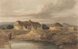 Landscape with Thatched Buildings