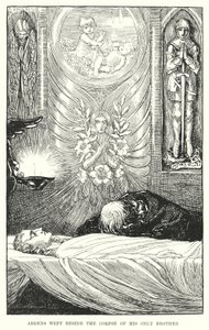 Ardens Wept Beside the Corpse of His Only Brother by Amelia M. (attr.to) Bowerley or Bauerle