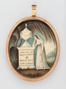 Memorial Miniature by American 19th Century