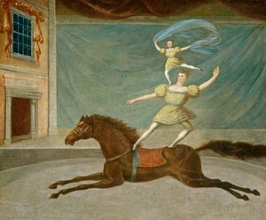 The Mounted Acrobats by American 19th Century