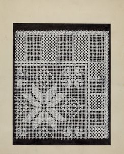 Lace Hardanger by American 20th Century