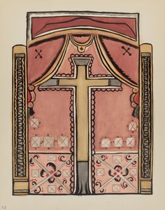 Plate 13: Designs with Cross, Chimayo: From Portfolio "Spanish Colonial Designs of New Mexico"