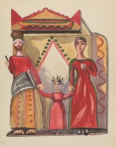 Plate 28: The Holy Family (From Portfolio "Spanish Colonial Designs of New Mexico") by American 20th Century