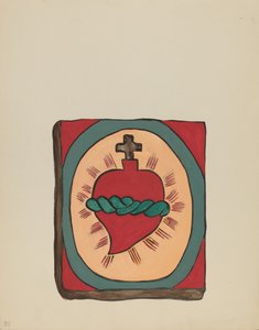 Plate 50: Sacred Heart: From Portfolio "Spanish Colonial Designs of New Mexico"