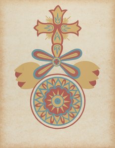 Santa Barbara Mission Doorway Design from the portfolio "Decorative Art of Spanish California"