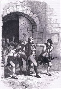 Huddy led from prison to be hanged, illustration from Cassells History of the United States published by Cassell, Petter & Galpin, c.1900 by American English school