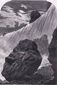 Niagara Falls, illustration from Cassells History of the United States by American English school