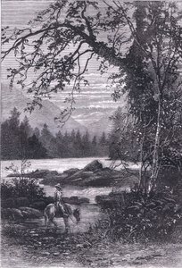 View of North Carolina, illustration from Cassells History of the United States by American English school