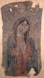 Painting of a Madonna, Pueblo Indian by American Native