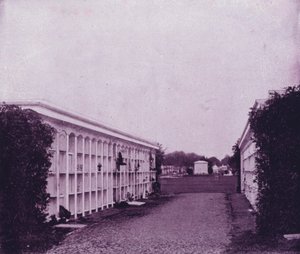 Avenue of Tombs in Washington Cemetery, New Orleans by American Photographer (after)