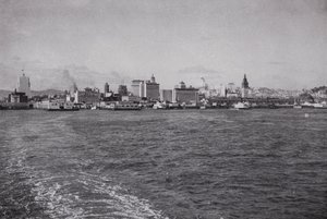 California: San Francisco Skyline, from a Southern Pacific Ferry